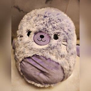 Fuzzamallow Purple Seal Stuffed Animal